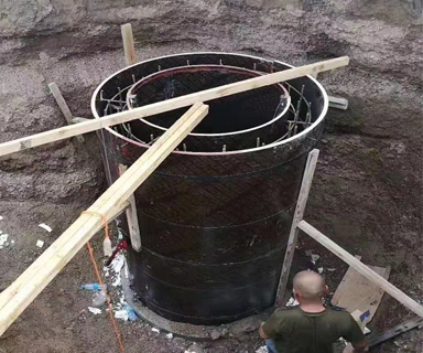 Inspection well template