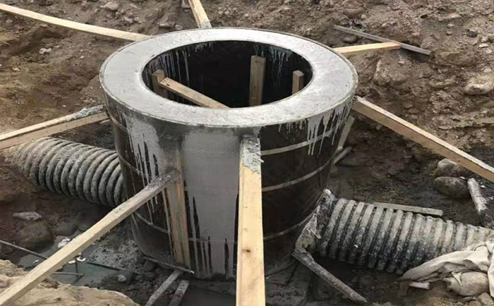 Circular inspection well formwork